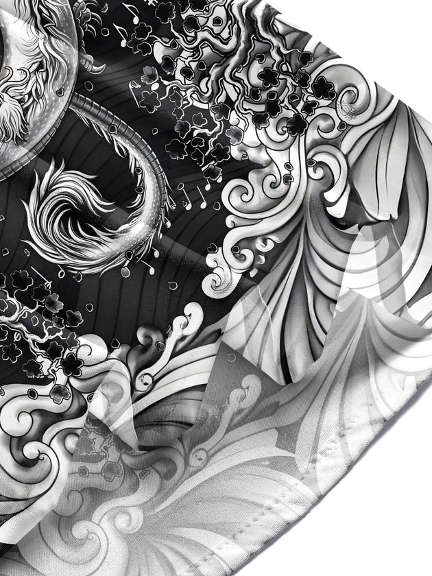 men's dragon print shirt summer vacation