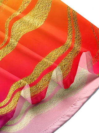 Men's abstract tie dye short sleeve shirt lifestyle photo