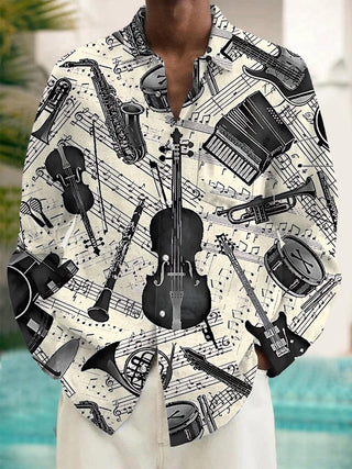 men's vintage style shirt front view