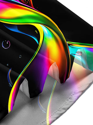 Men's tie dye abstract short sleeve shirt lifestyle view