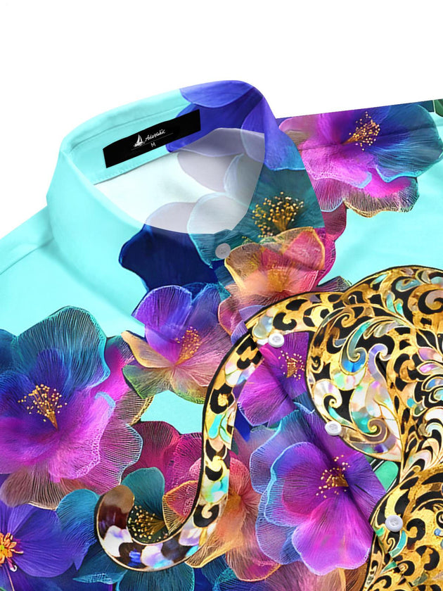 men's tropical shirt side view