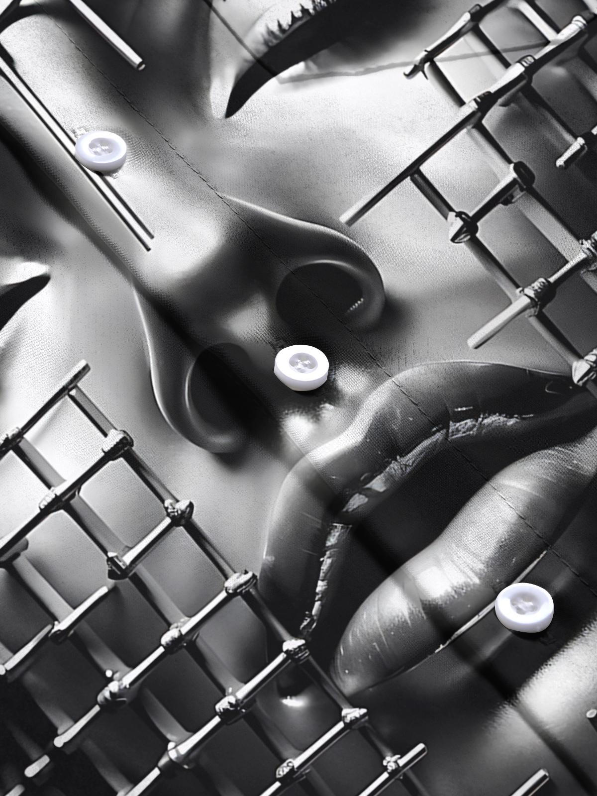 Face Art Print Men's Pocket Short Sleeve Shirts