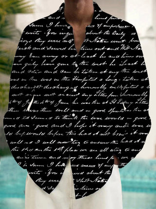 men's shirt front view