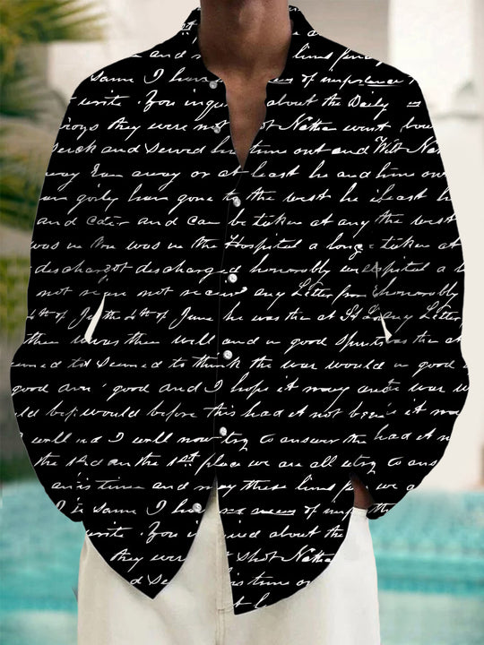 men's shirt front view