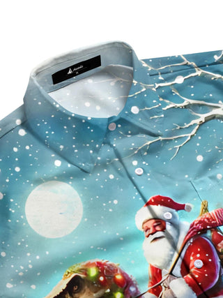 men's festive shirt side view