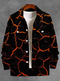 Abstract Long Sleeve Men's Jacket