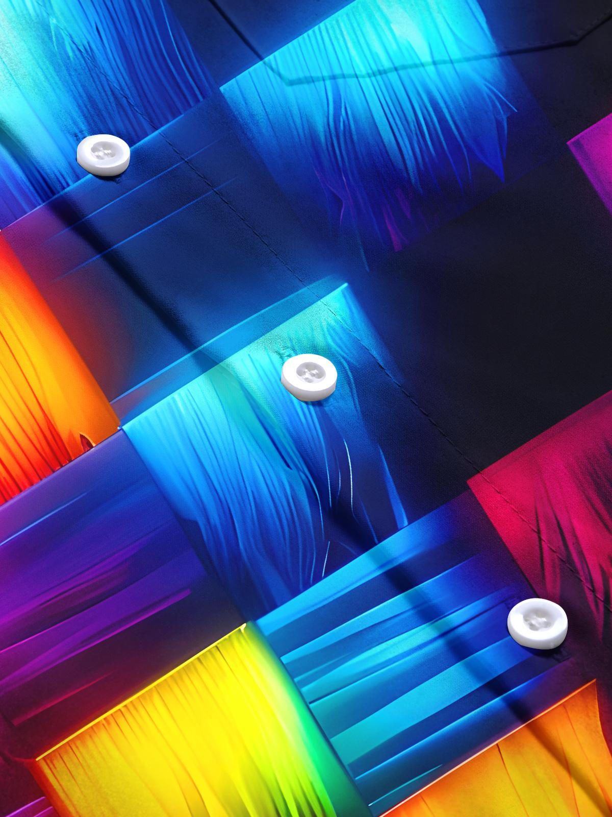 Geometry Men's Pocket Short Sleeve Shirts