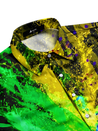 men's tie-dye shirt side view