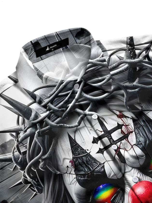 men's short sleeve shirt side view