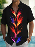 Abstract Men's Pocket Short Sleeve Shirts