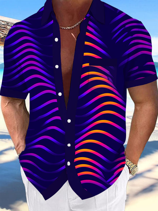 men's patterned sweater shirt front view