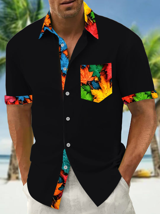 men's map print shirt front view