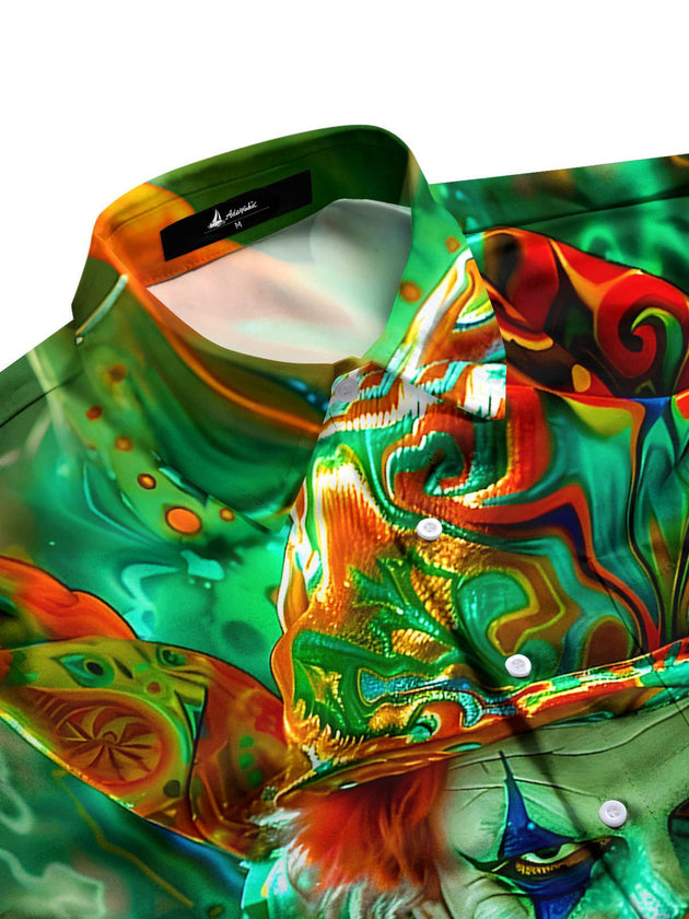 men's short sleeve shirt side view