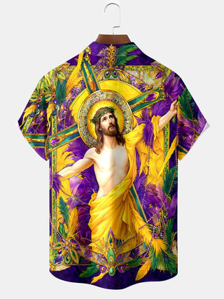 men's pocket shirt back view