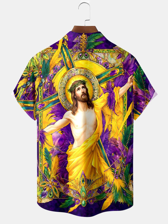 men's pocket shirt back view
