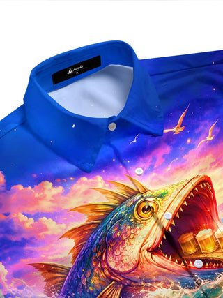 men's tropical shirt side view