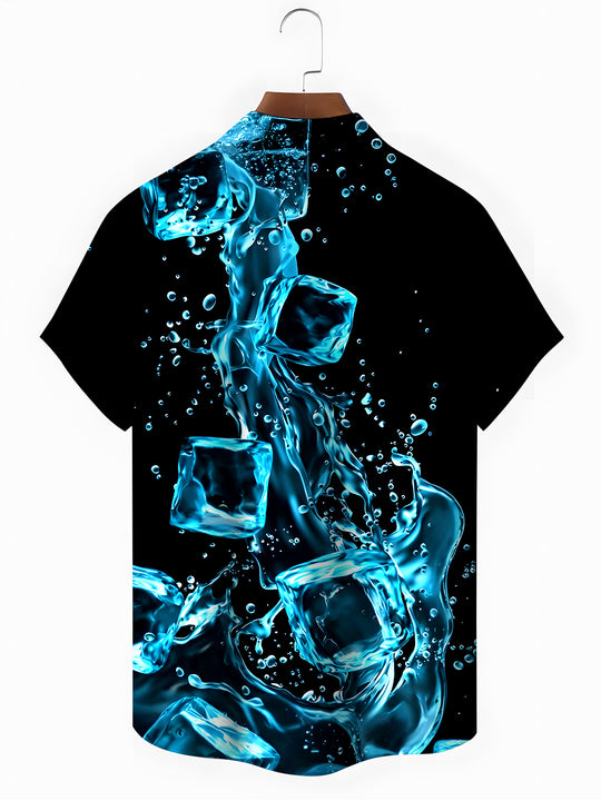 men's aloha shirt back view