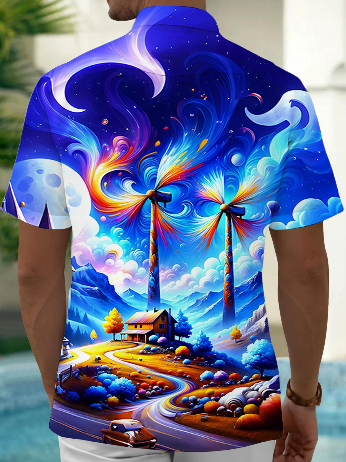 Big Windmill Men's Pocket Short Sleeve Shirts