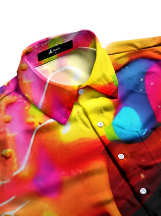 men's short sleeve shirt side view