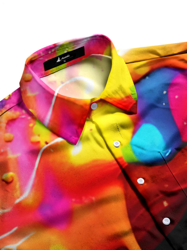 men's short sleeve shirt side view
