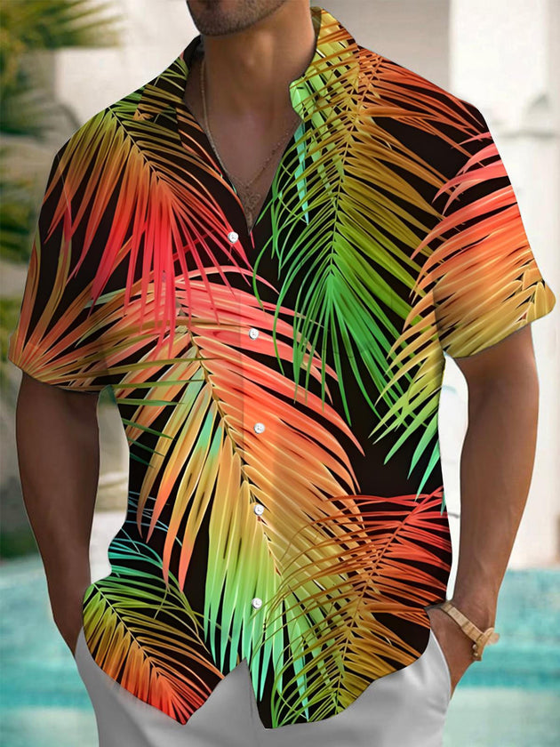 men's patterned sweater shirt front view