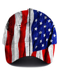 American Flag Men's Print Baseball Cap