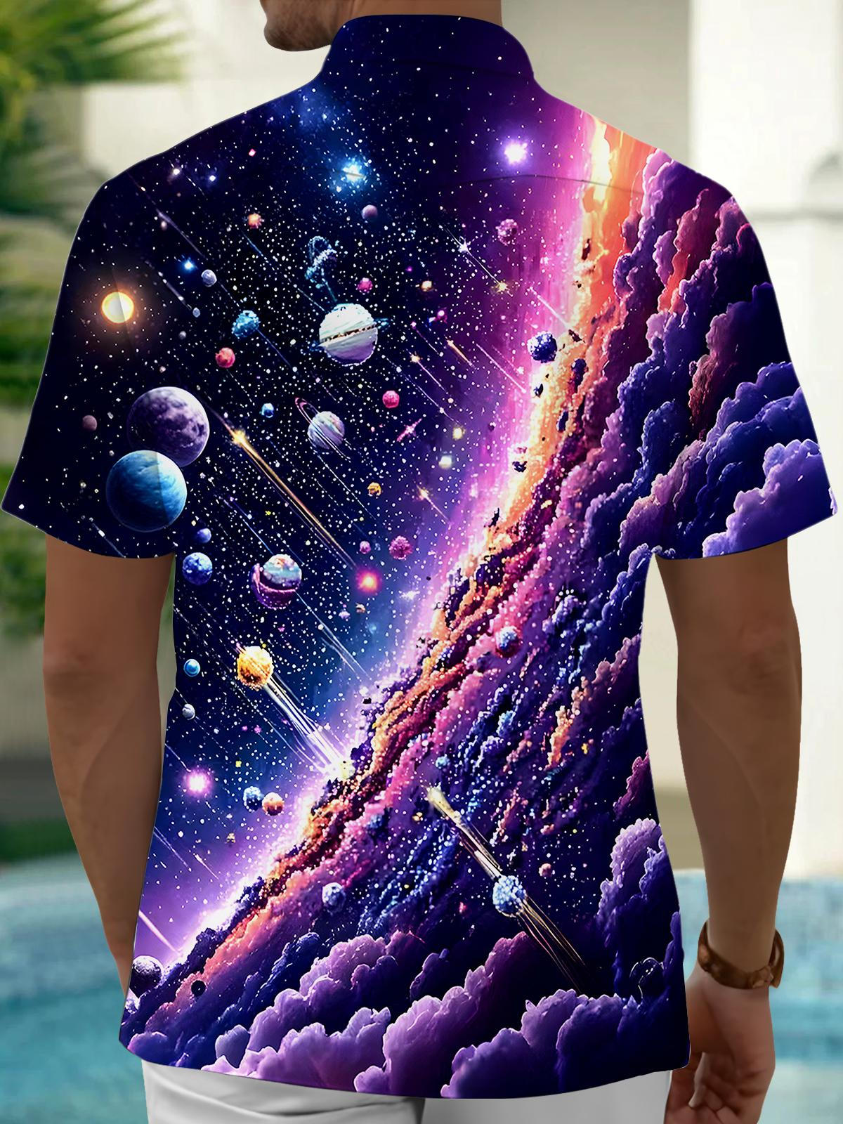 Universe Men's Pocket Short Sleeve Shirts