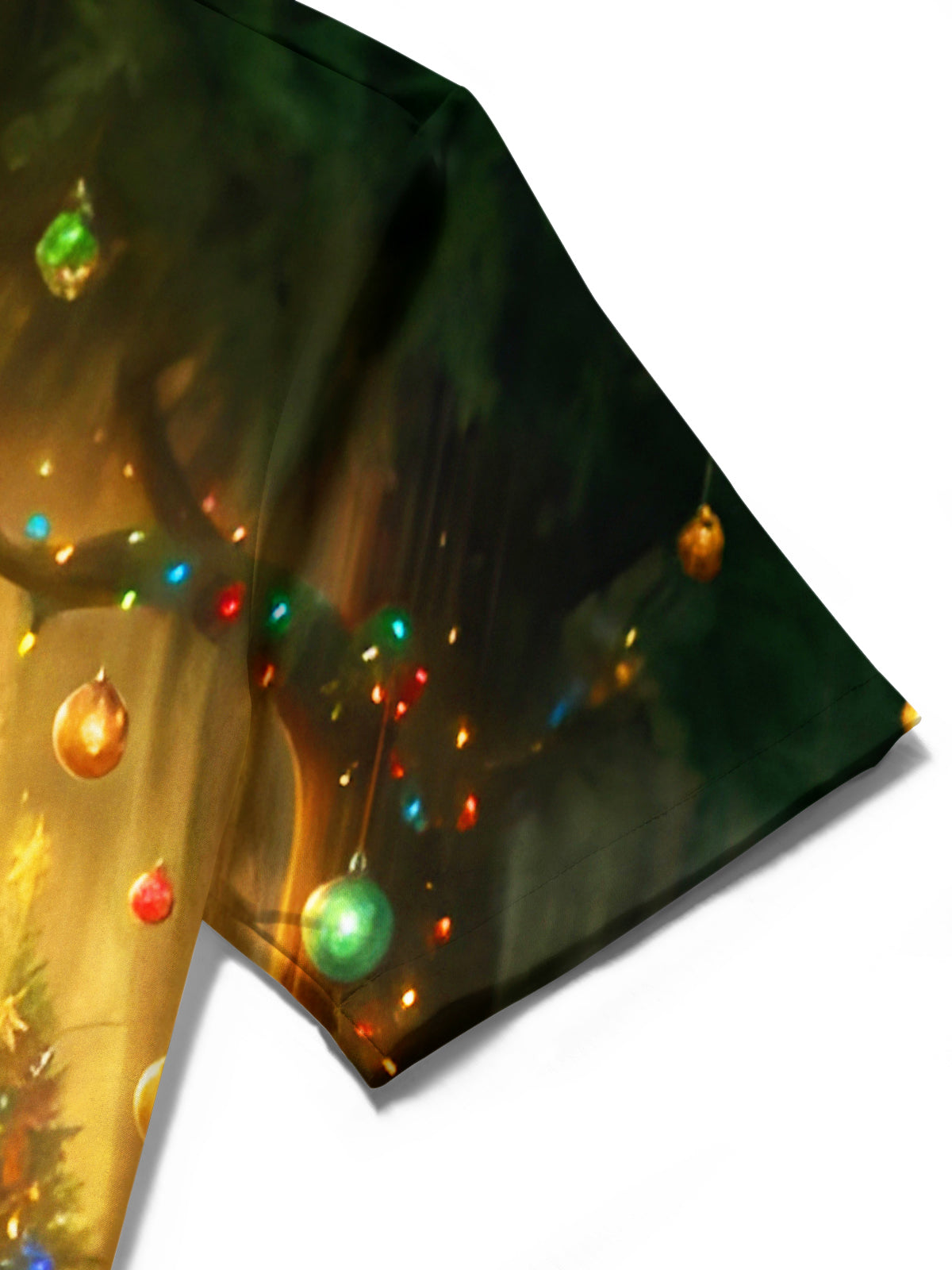 Fun Santa Claus Christmas Crocodile Lobster Xmas Men's Pocket Short Sleeve Shirts