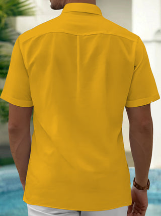 men's short sleeve shirt side view