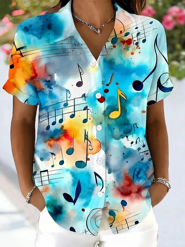 women's tie dye shirt front view