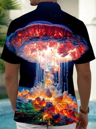 men's pocket shirt back view
