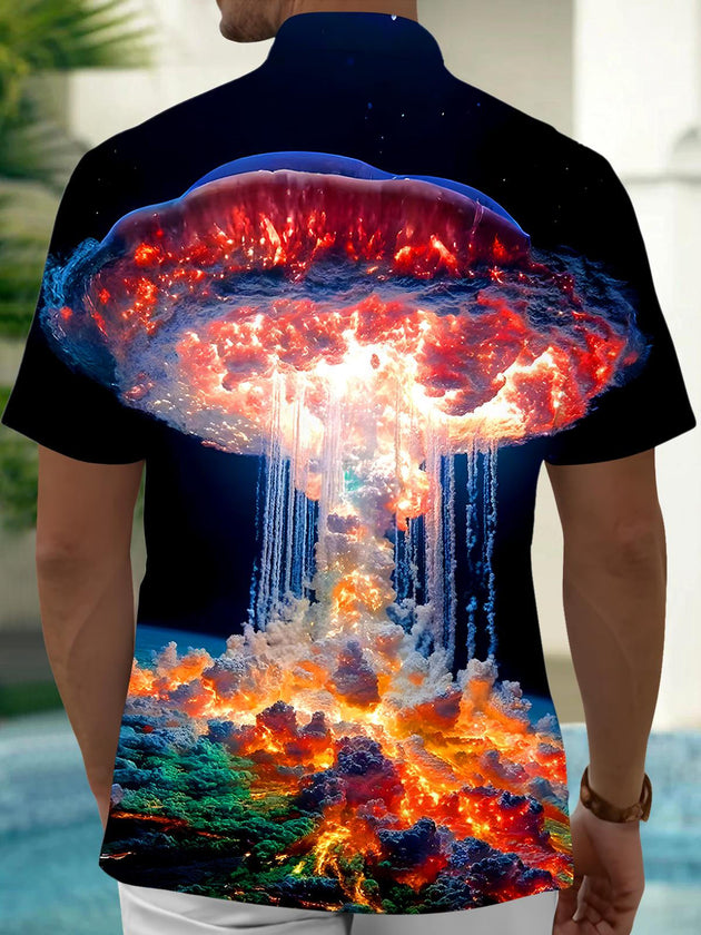 men's pocket shirt back view