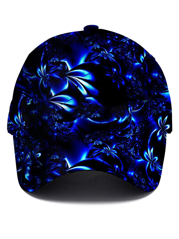 Men's gradient floral baseball cap front view