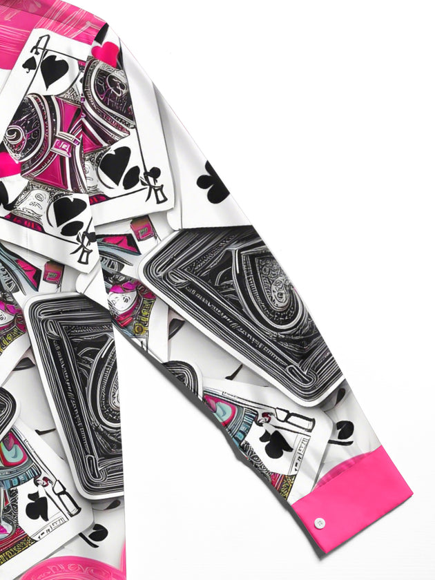 men's printed shirt close-up full sleeve