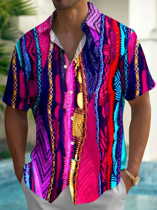 men's tie dye shirt front view