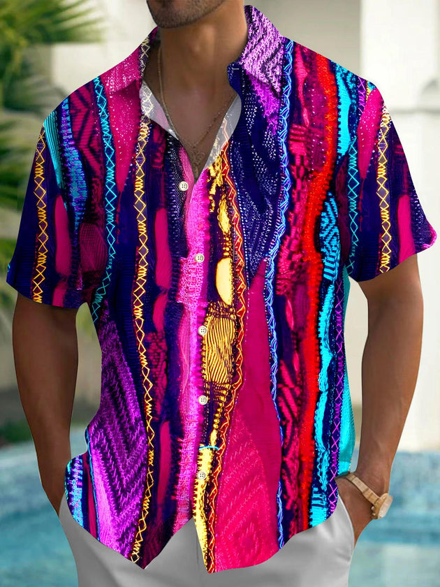 men's tie dye shirt front view