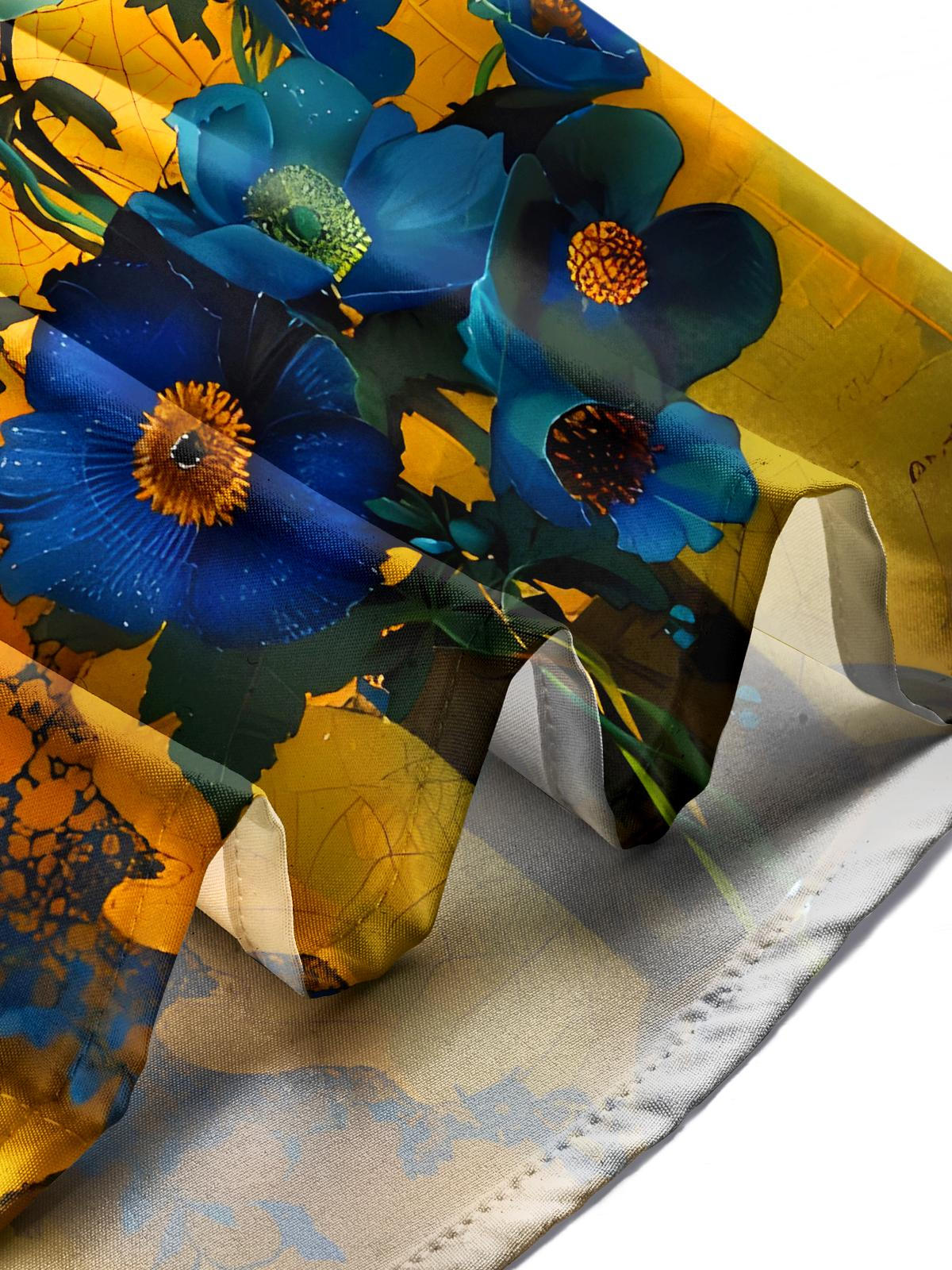 Floral Men's Pocket Short Sleeve Shirts