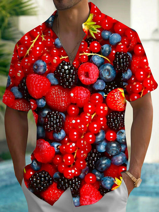 men's short sleeve pocket shirt front view