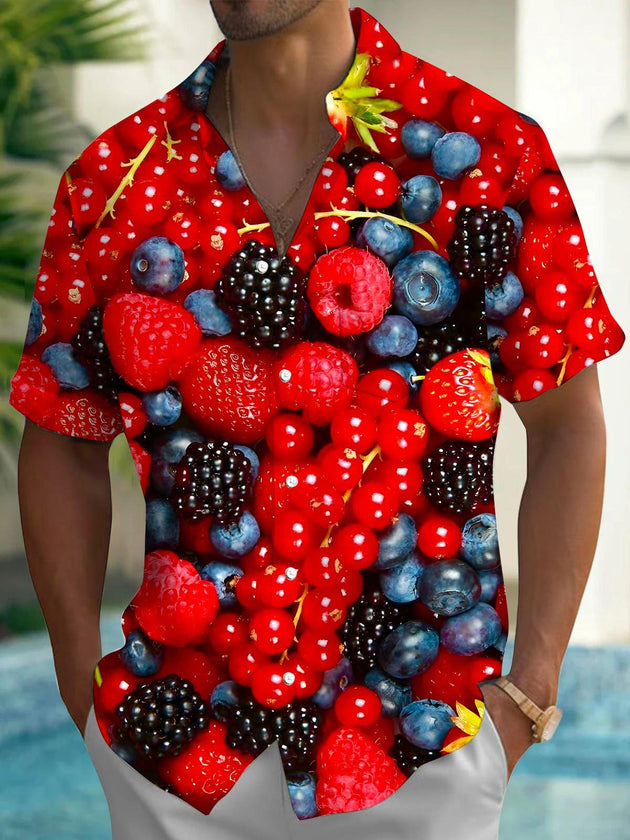 men's short sleeve pocket shirt front view