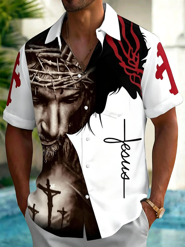 men's shirt front view