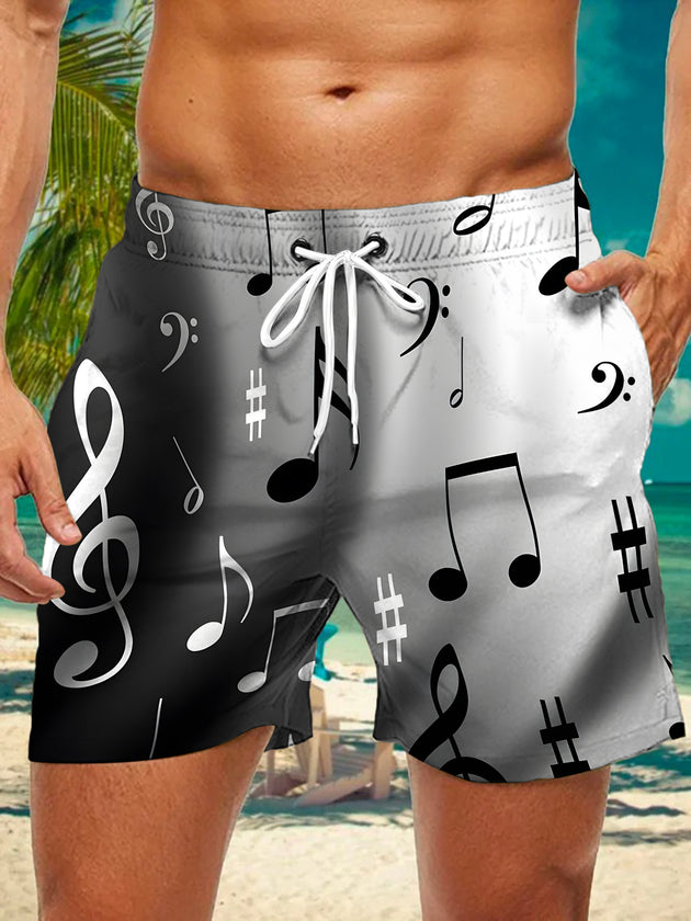 men's gradient print casual pants front view
