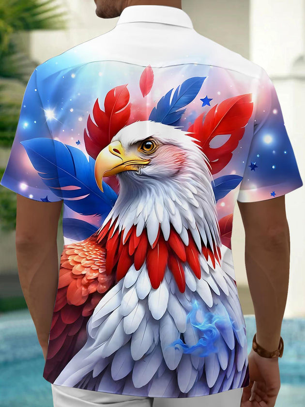 men's tye dye shirt back view