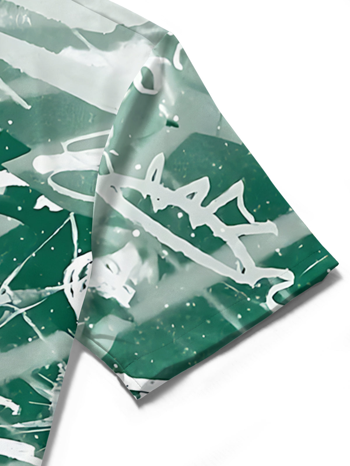 Abstract Art Print Men's Pocket Short Sleeve Shirts