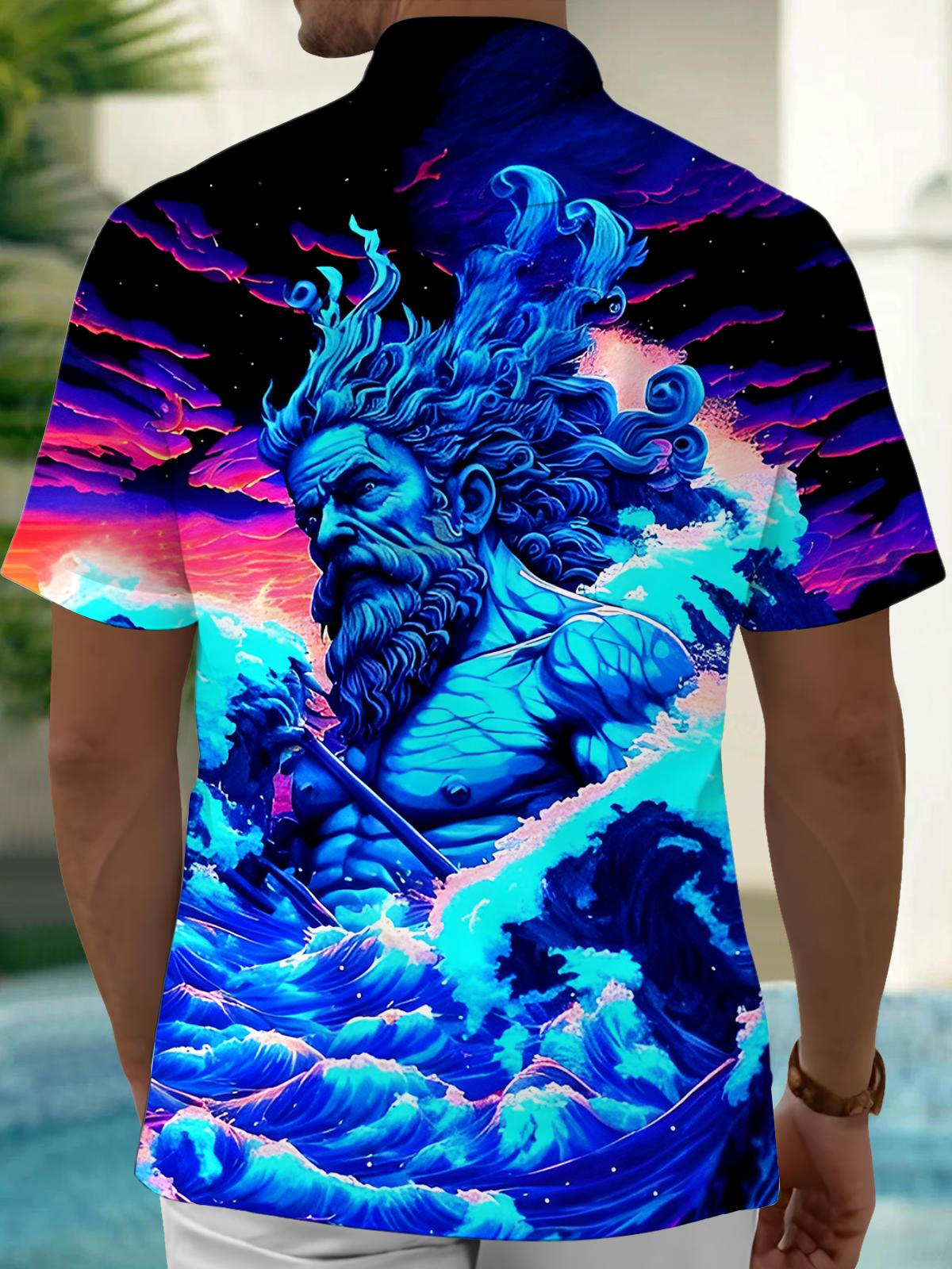 Poseidon Men's Pocket Short Sleeve Shirts