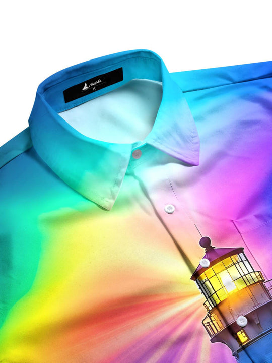 men's short sleeve shirt side view