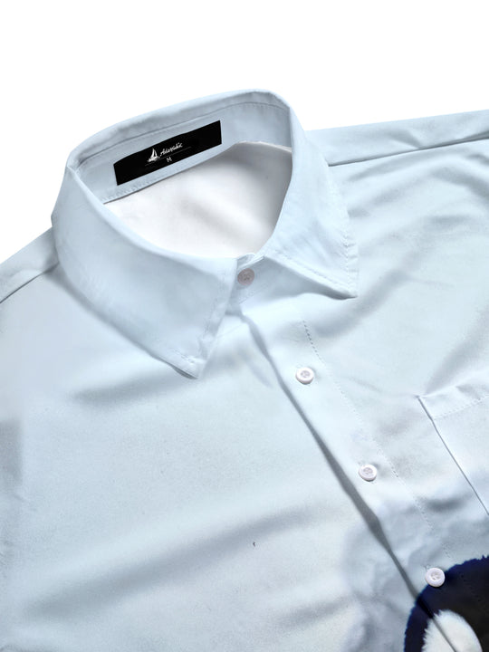 men's short sleeve shirt side view