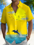 Dolphin Men's Pocket Short Sleeve Shirts