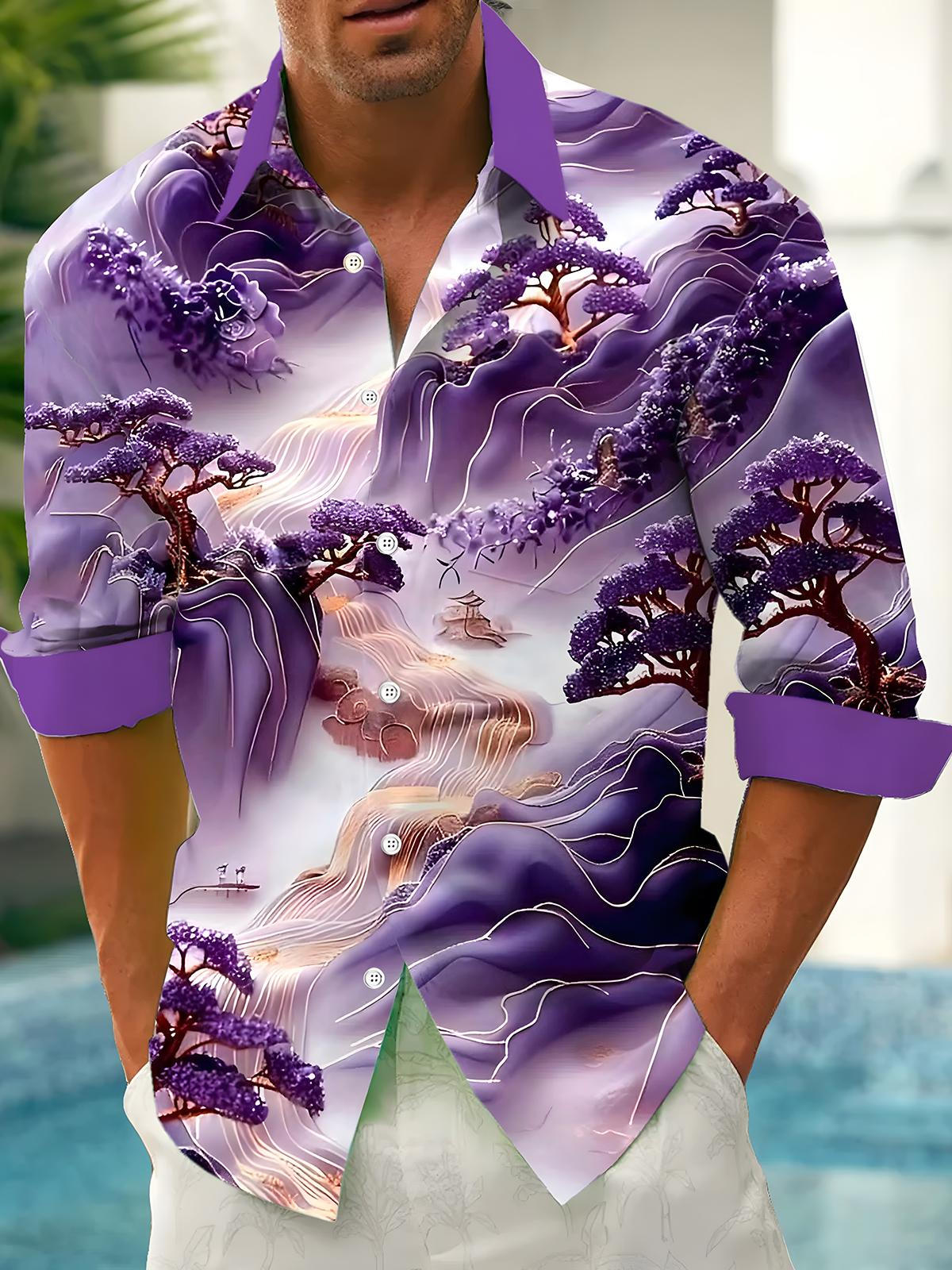 Mountain Men's Pocket Long Sleeve Shirts