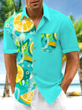 Lemon Men's Pocket Short Sleeve Shirts