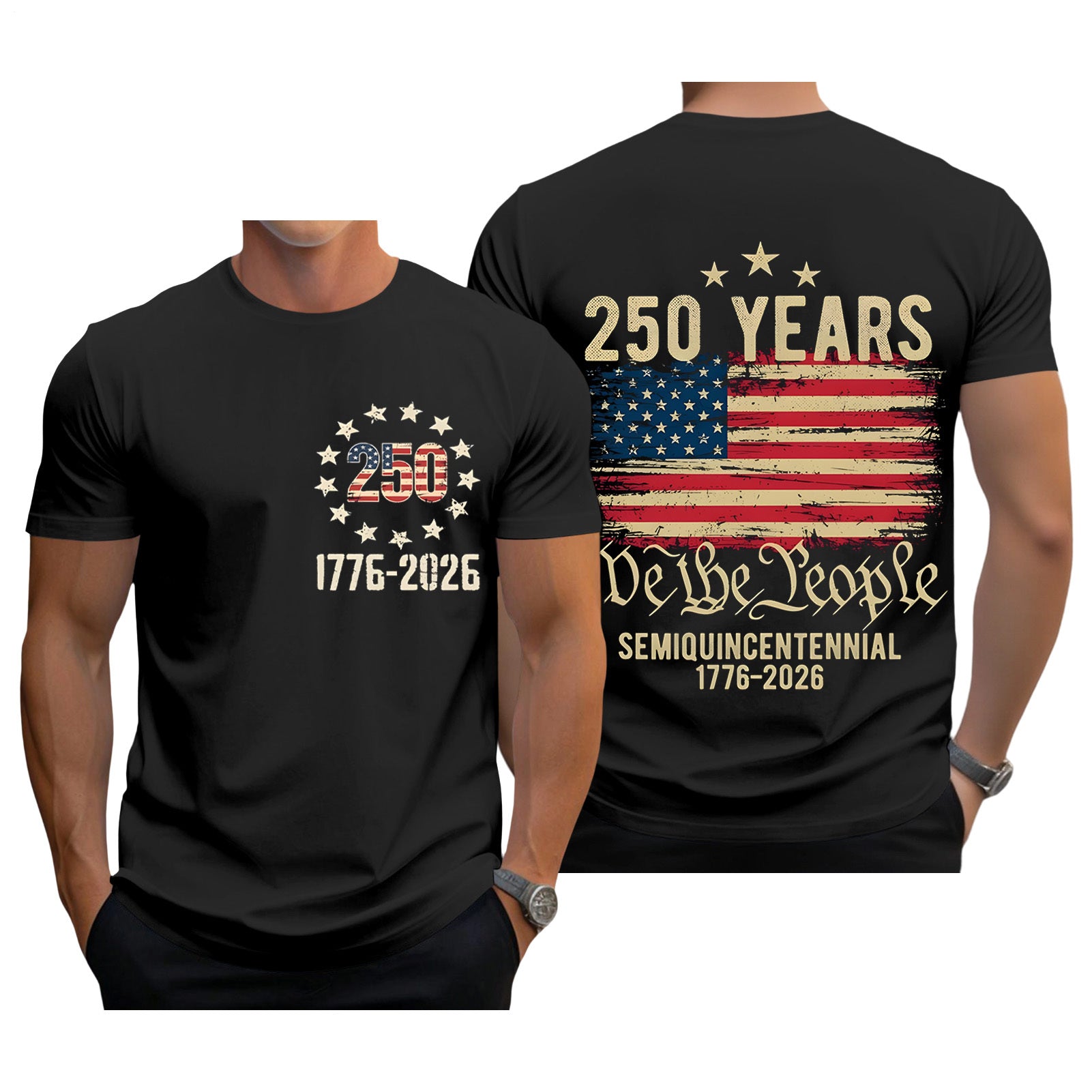 men's novelty graphic t-shirt side view